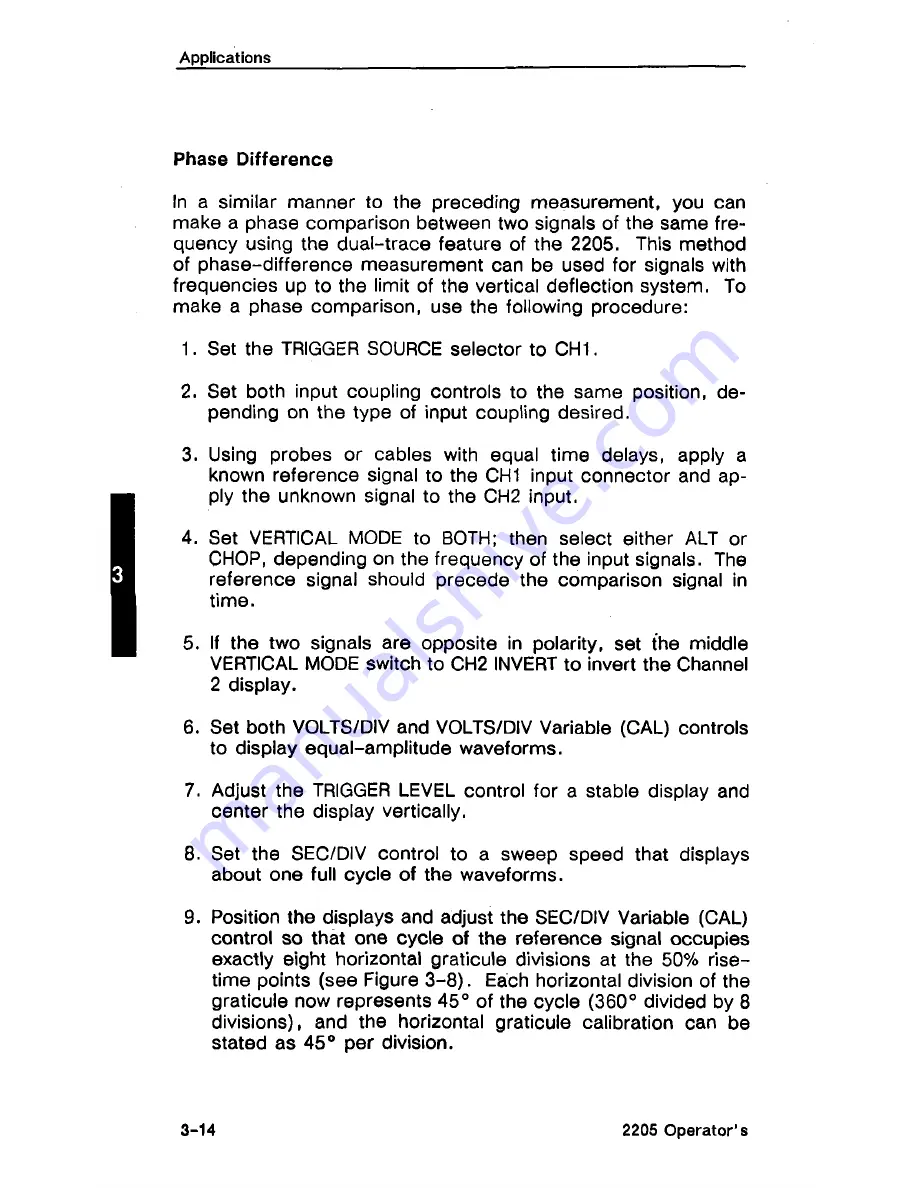 Tektronix 2205 Operator'S Manual Download Page 54