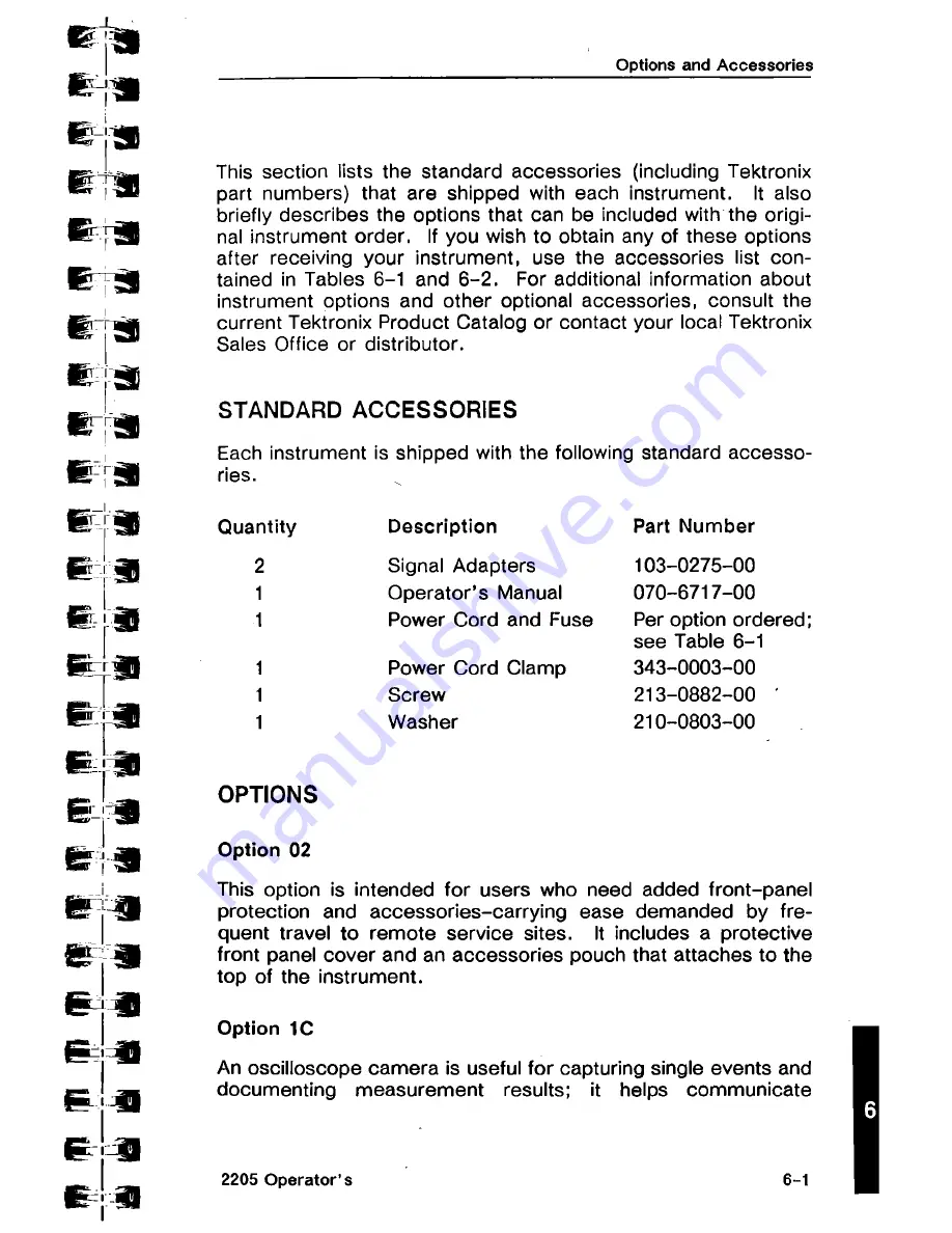 Tektronix 2205 Скачать руководство пользователя страница 79