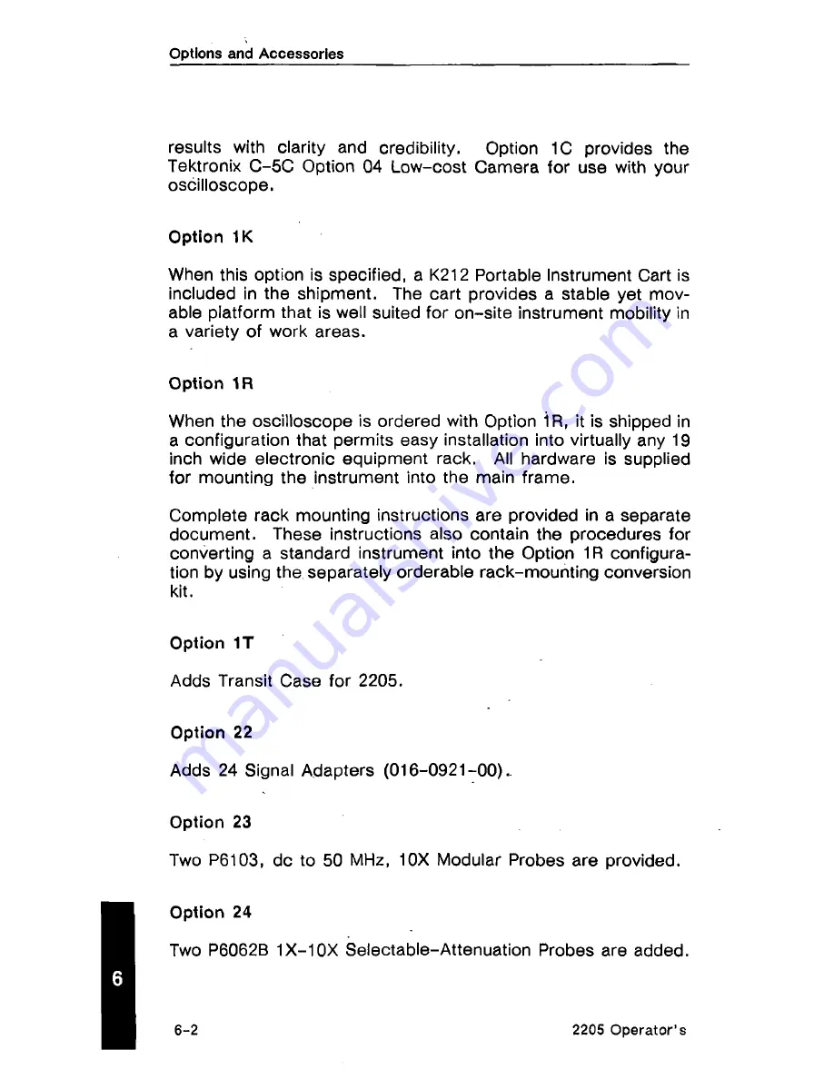 Tektronix 2205 Operator'S Manual Download Page 80