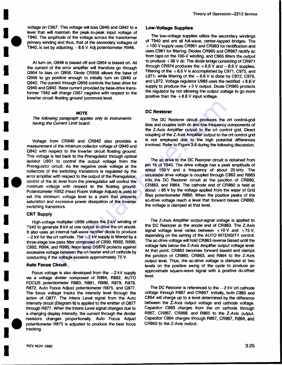 Tektronix 2213 Скачать руководство пользователя страница 52