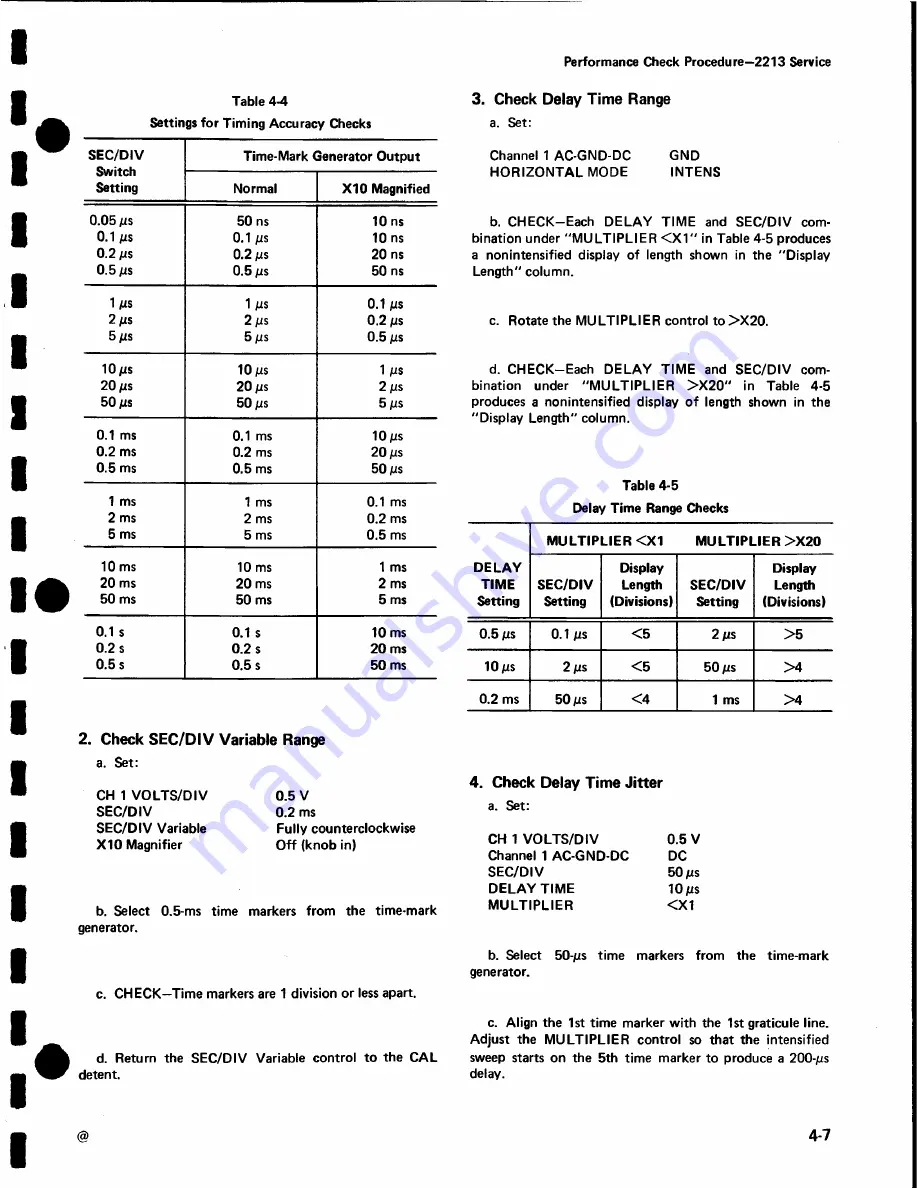 Tektronix 2213 Instruction Manual Download Page 60