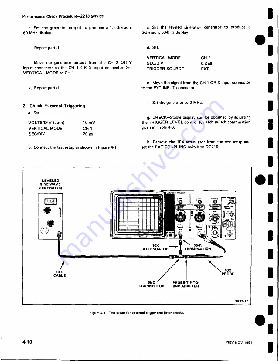 Tektronix 2213 Скачать руководство пользователя страница 63