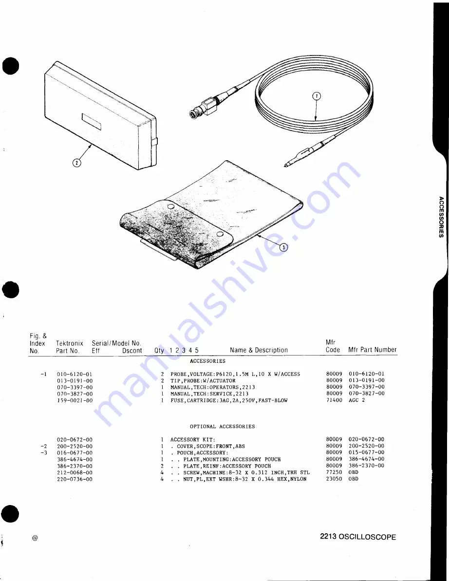 Tektronix 2213 Скачать руководство пользователя страница 224