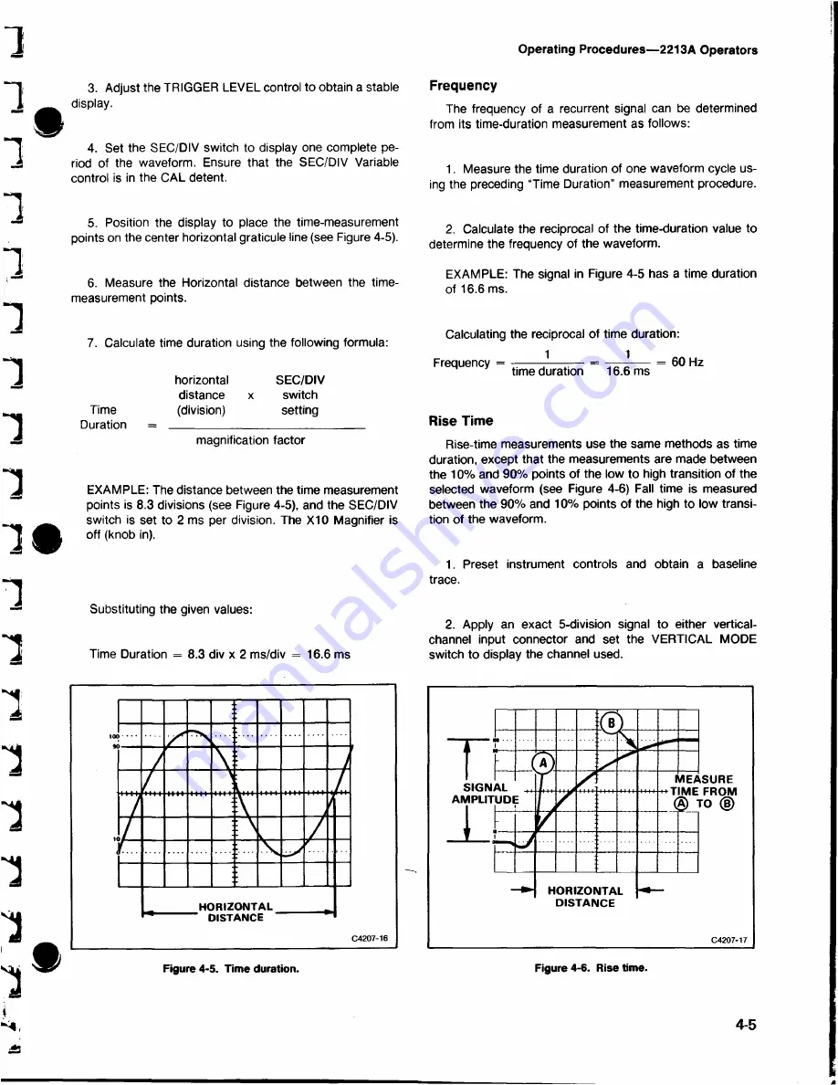 Tektronix 2213A Скачать руководство пользователя страница 30