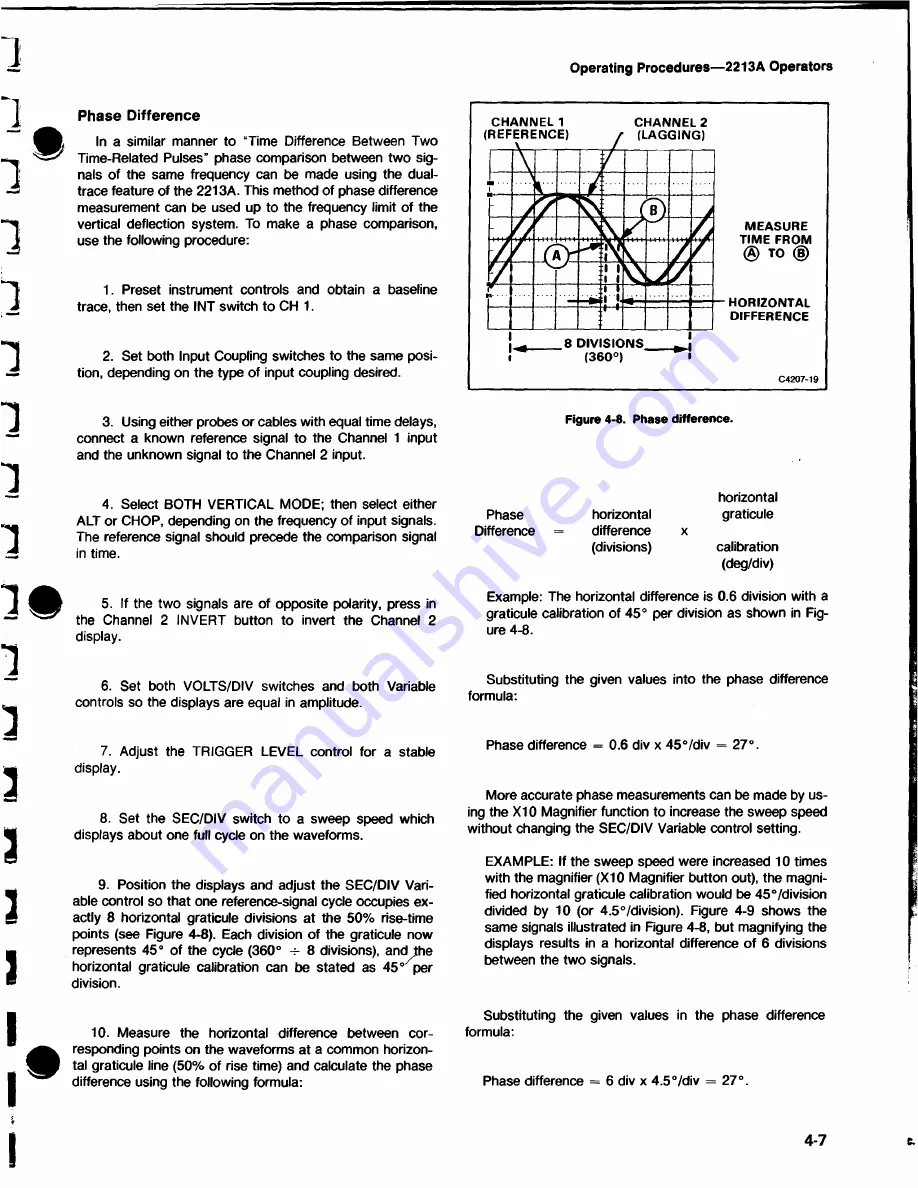 Tektronix 2213A Скачать руководство пользователя страница 32