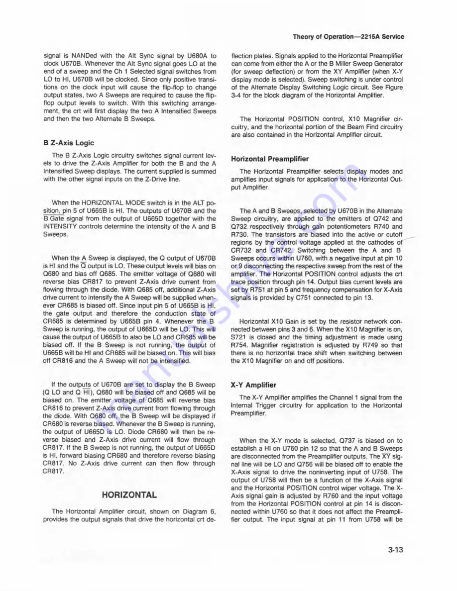 Tektronix 2215A Instruction Manual Download Page 40