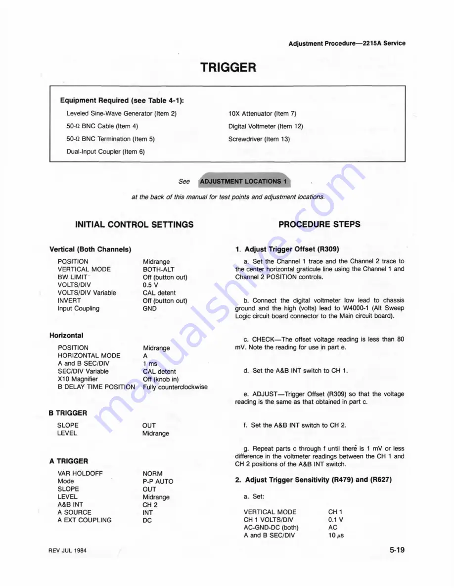 Tektronix 2215A Скачать руководство пользователя страница 78