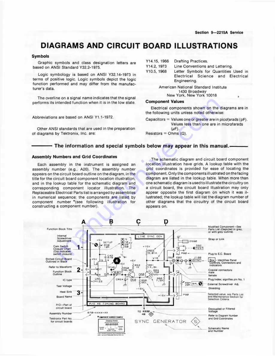 Tektronix 2215A Скачать руководство пользователя страница 134