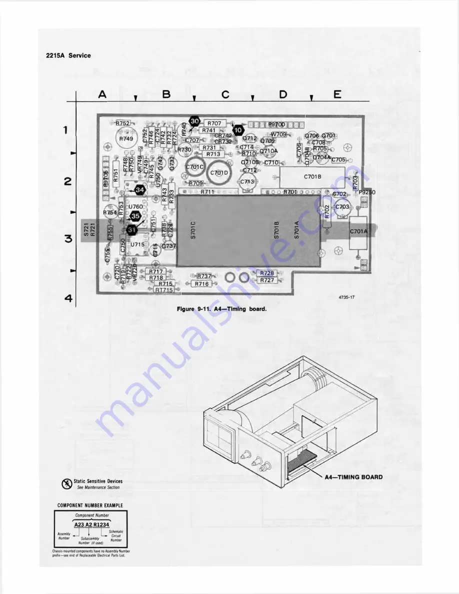 Tektronix 2215A Instruction Manual Download Page 164