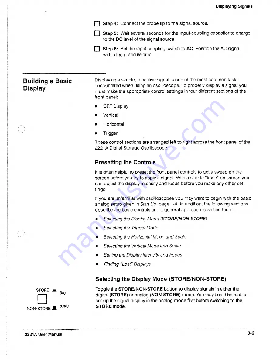 Tektronix 2221A User Manual Download Page 59