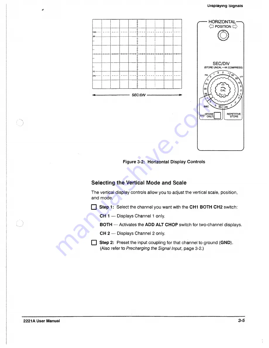 Tektronix 2221A User Manual Download Page 61