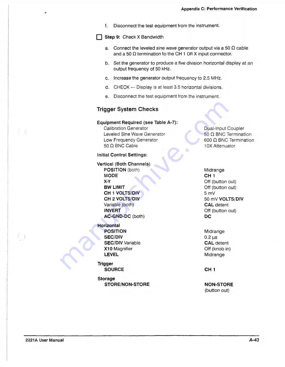 Tektronix 2221A Скачать руководство пользователя страница 147