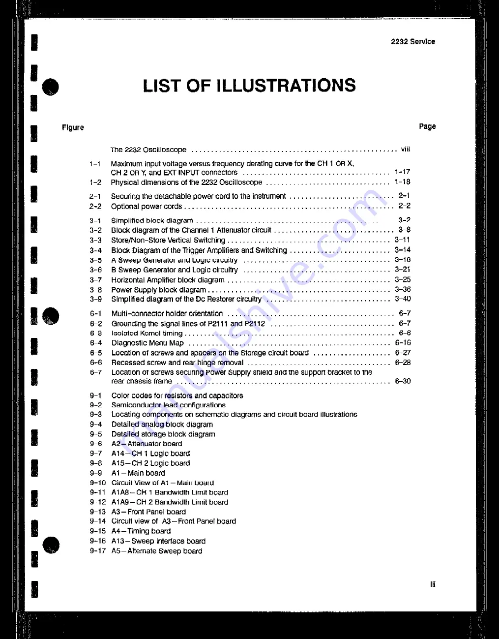 Tektronix 2232 Service Manual Download Page 4