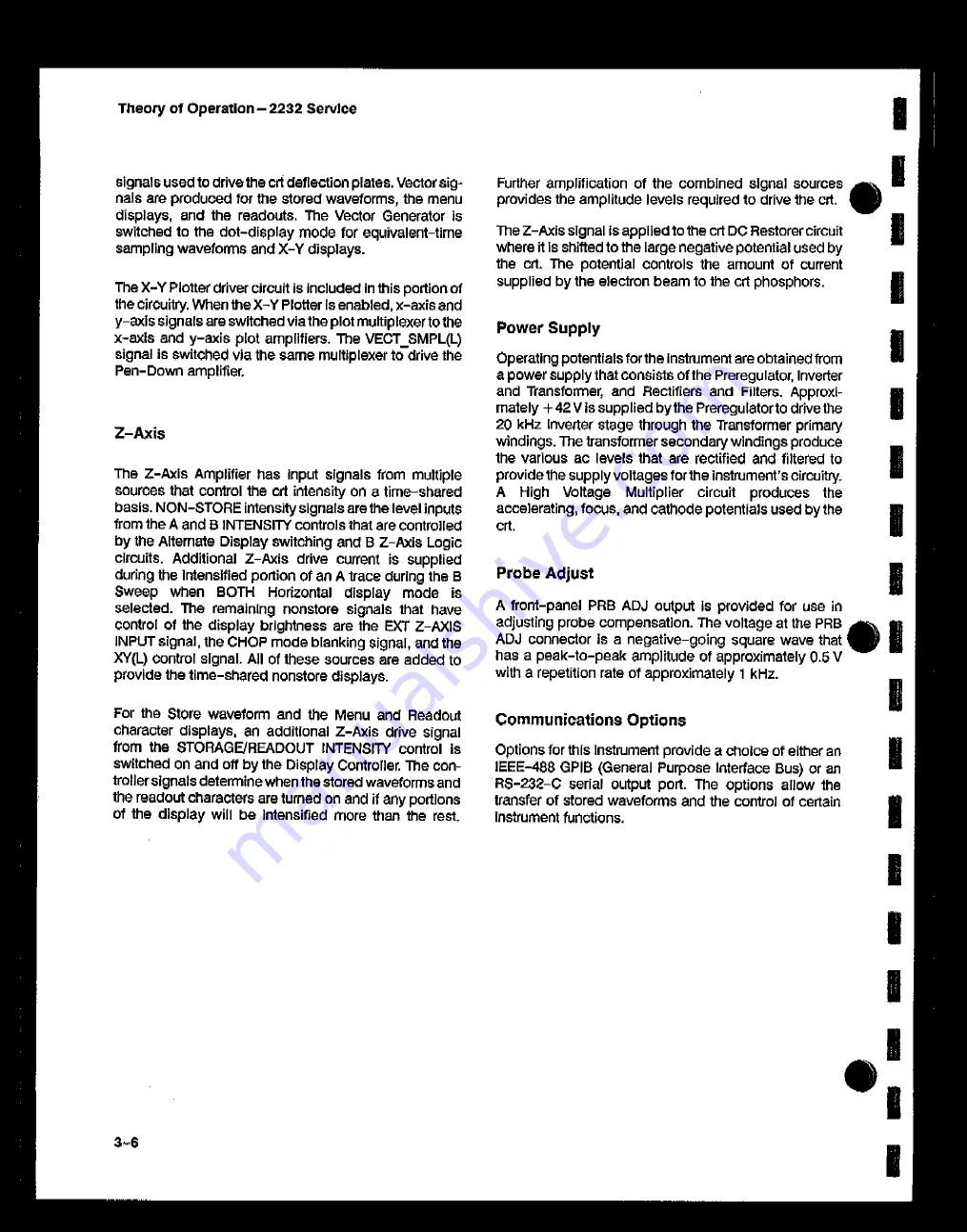 Tektronix 2232 Service Manual Download Page 35