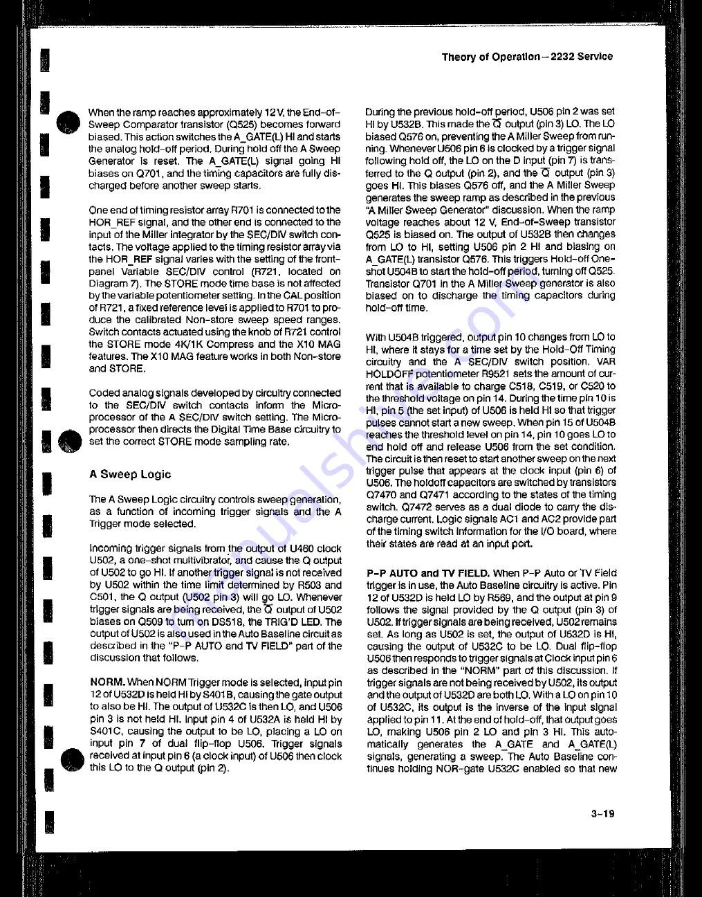 Tektronix 2232 Service Manual Download Page 48