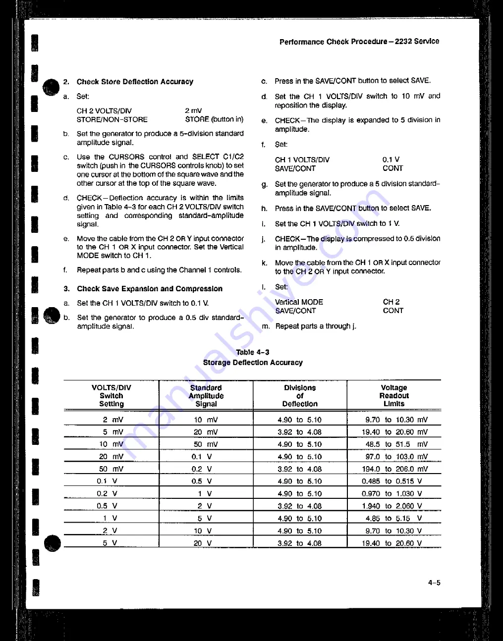 Tektronix 2232 Service Manual Download Page 76