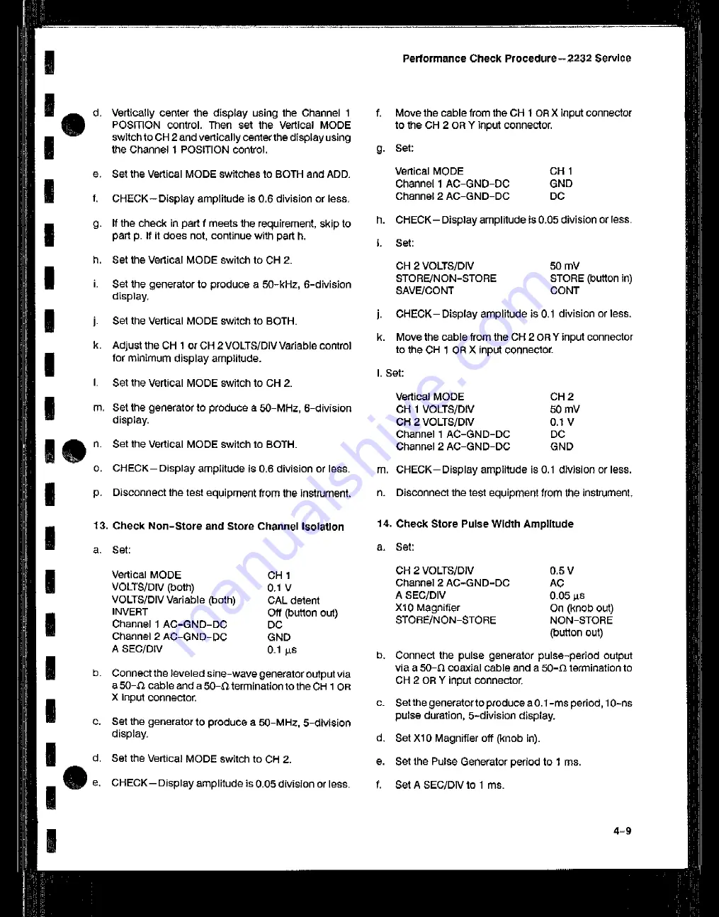 Tektronix 2232 Service Manual Download Page 80