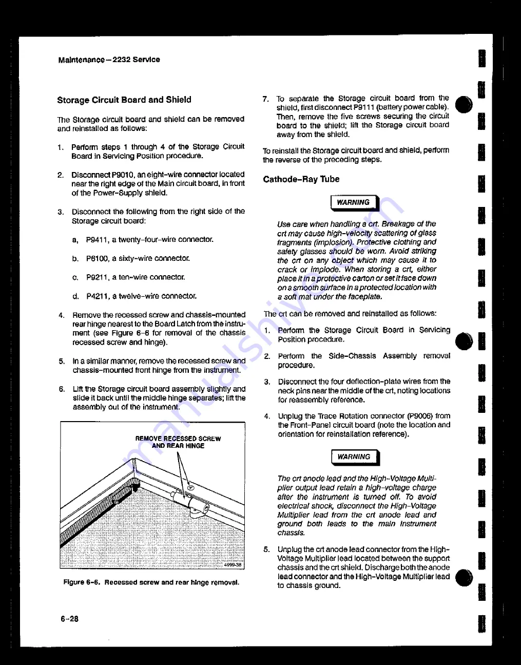 Tektronix 2232 Service Manual Download Page 143