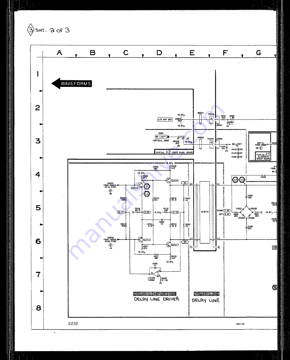 Tektronix 2232 Скачать руководство пользователя страница 259