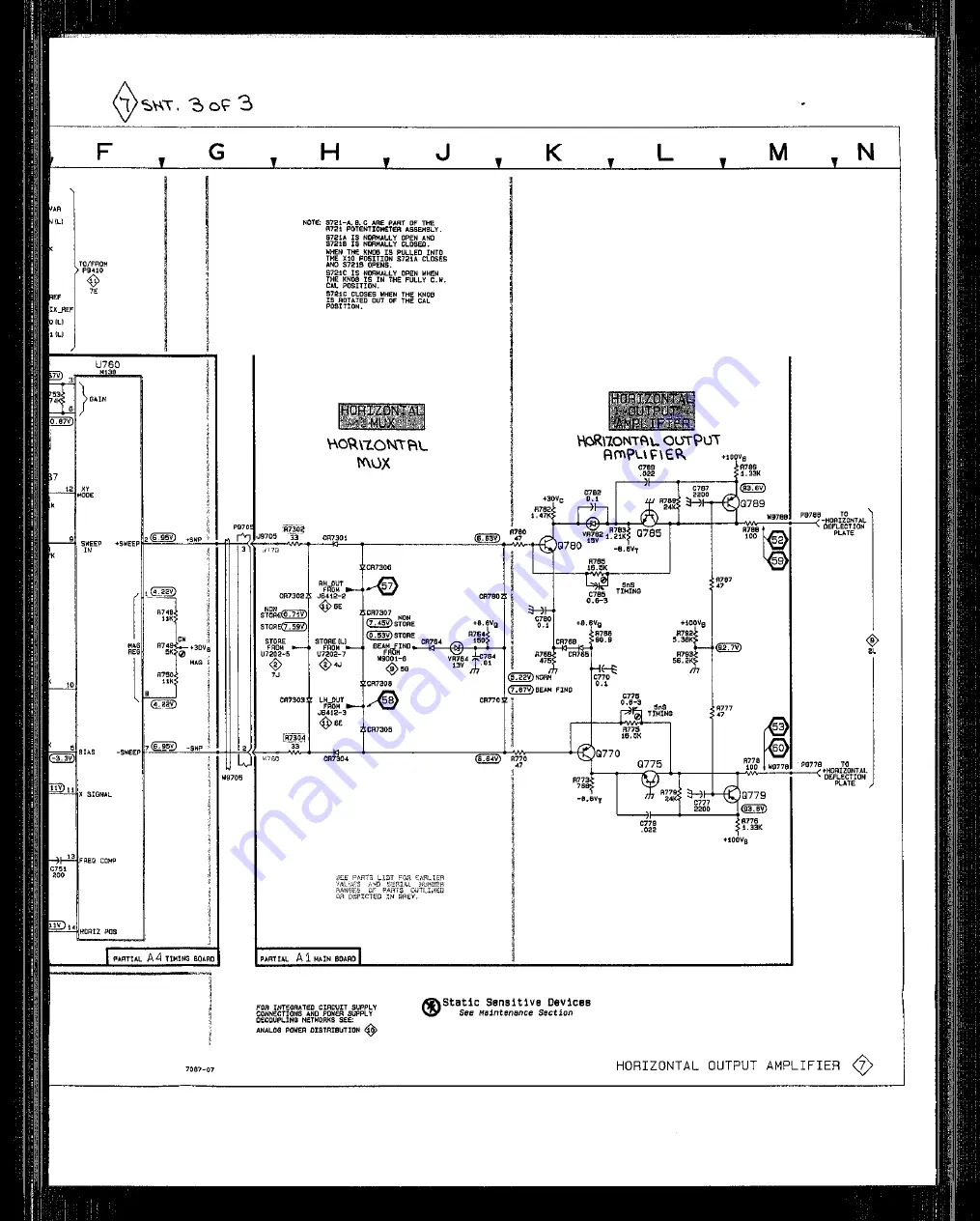 Tektronix 2232 Service Manual Download Page 289