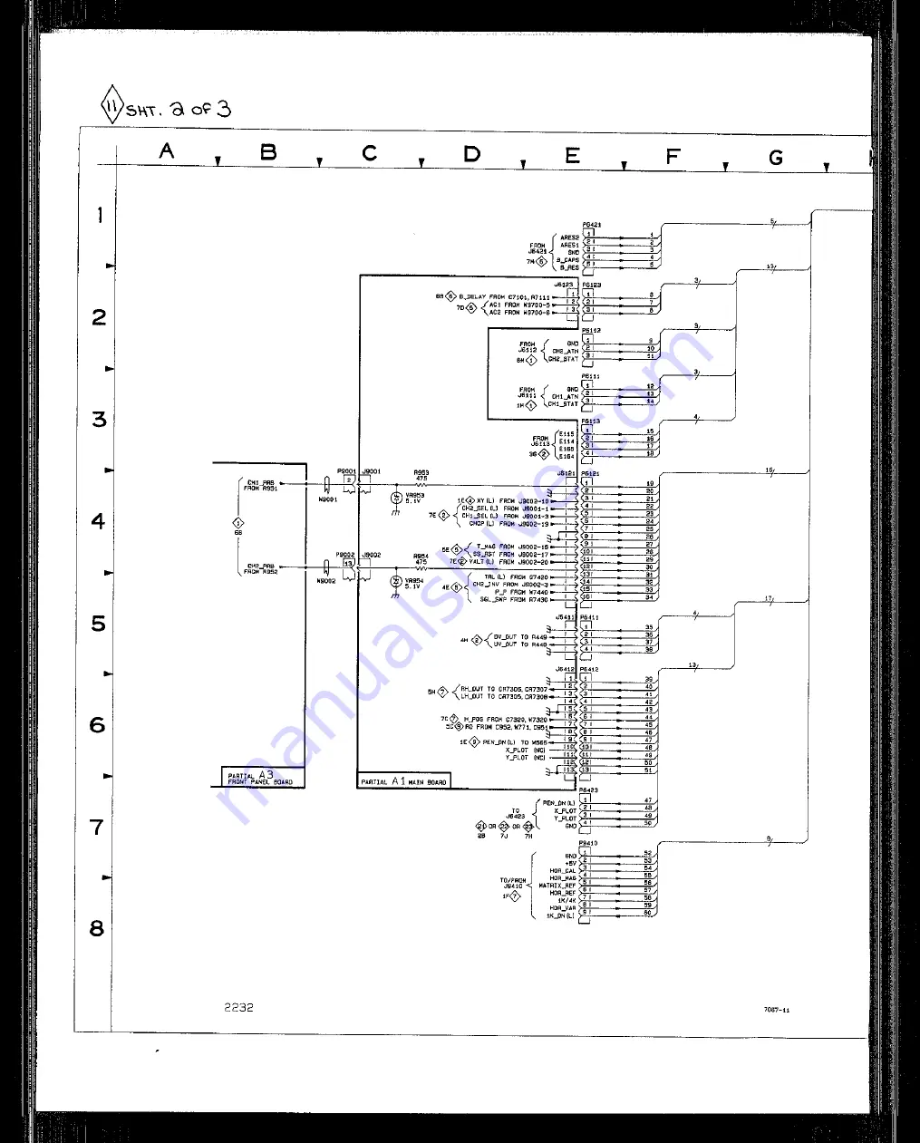 Tektronix 2232 Service Manual Download Page 307