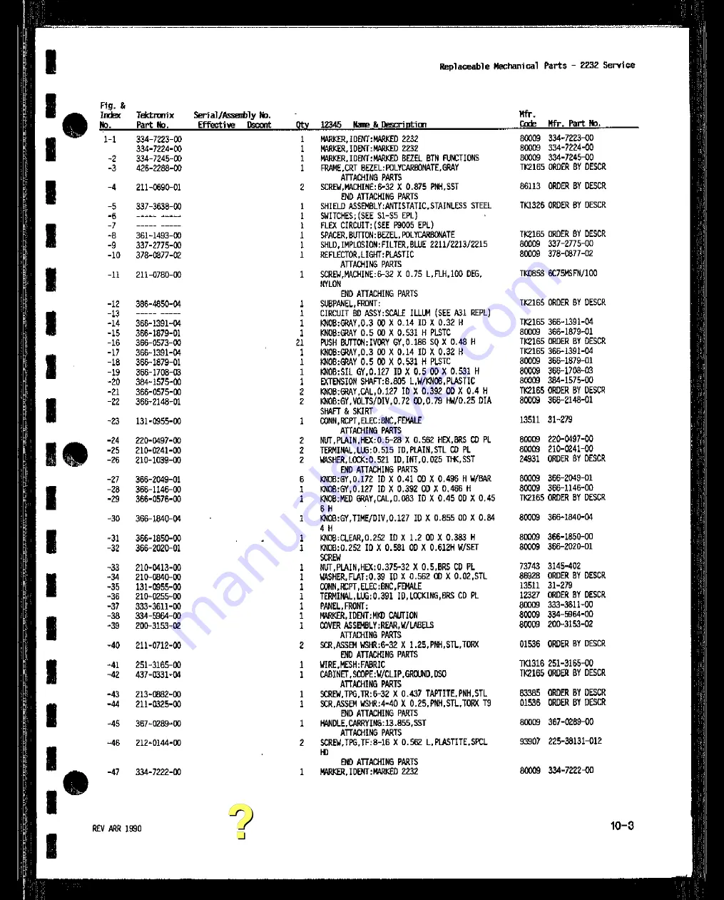 Tektronix 2232 Скачать руководство пользователя страница 400