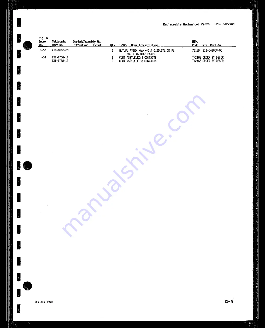 Tektronix 2232 Service Manual Download Page 409