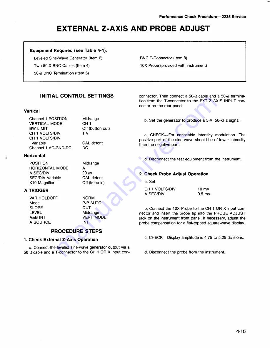 Tektronix 2235 Instruction Manual Download Page 65