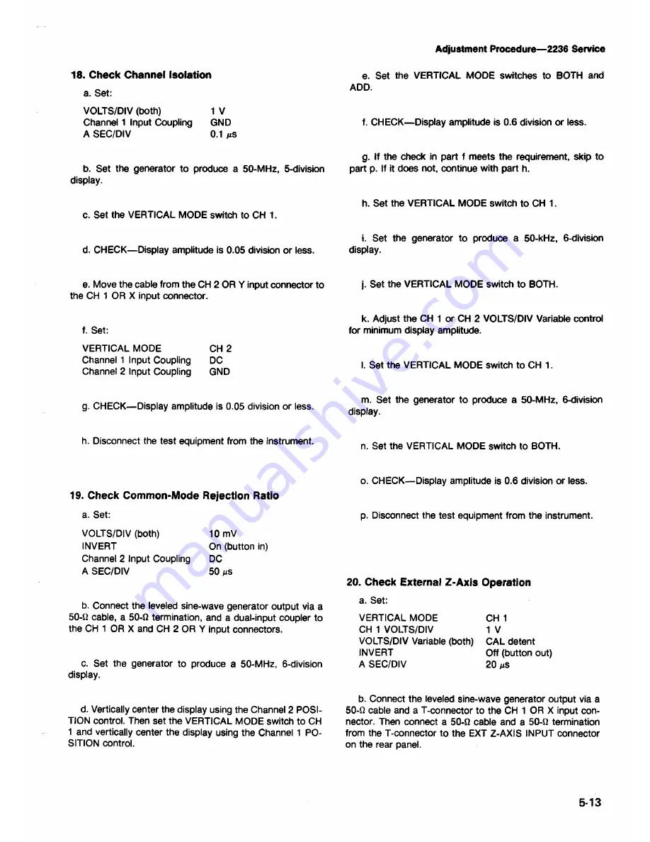 Tektronix 2236 Скачать руководство пользователя страница 115