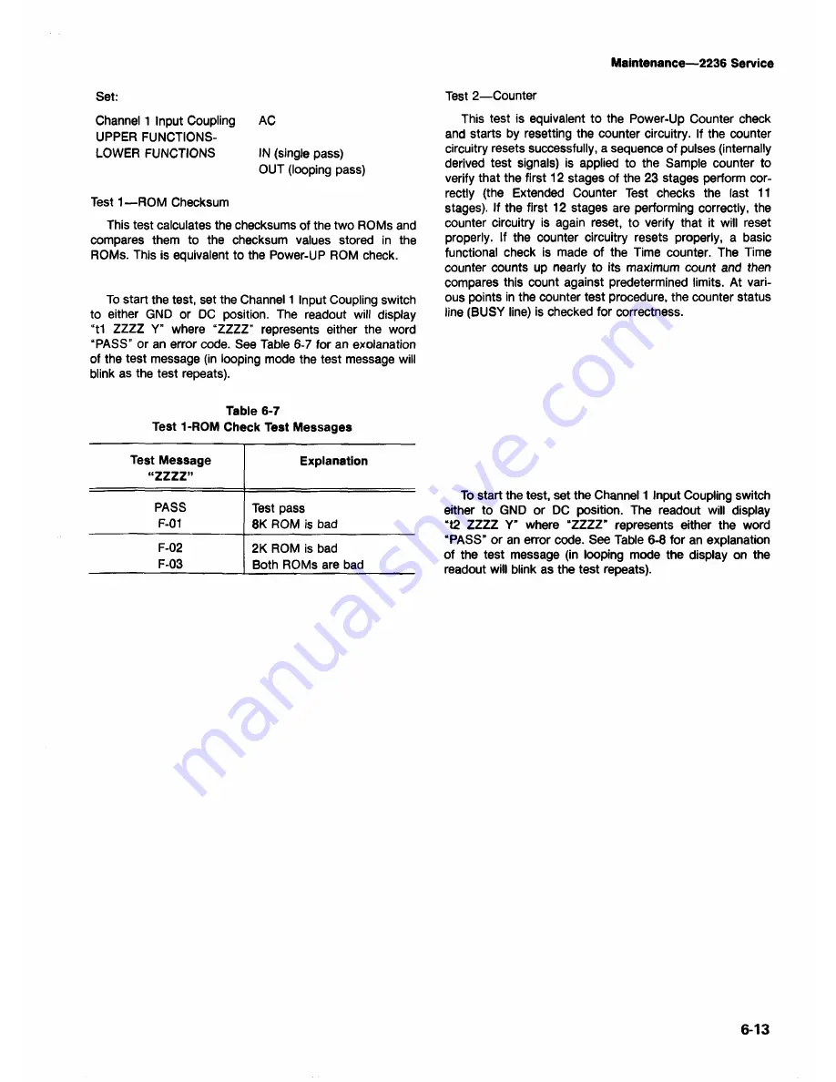 Tektronix 2236 Скачать руководство пользователя страница 145