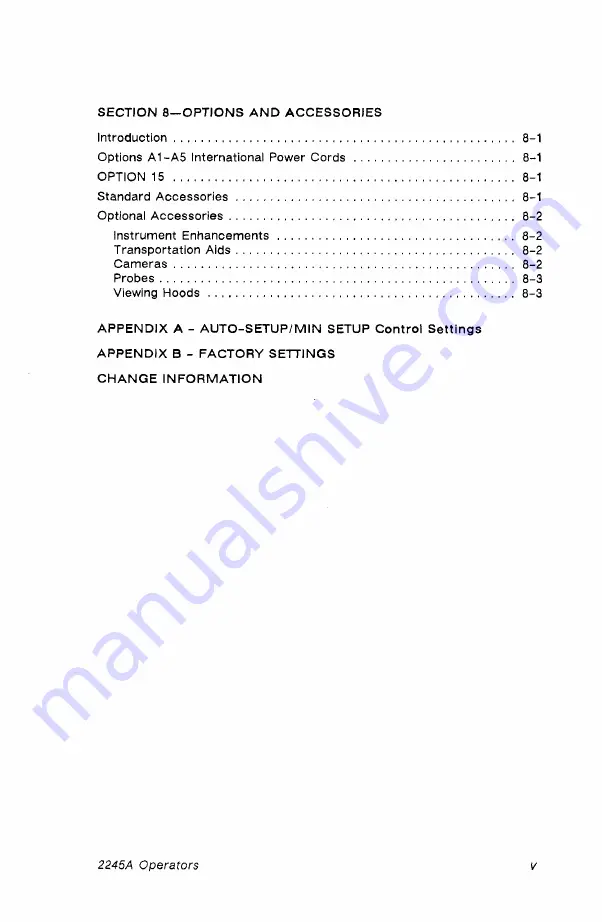 Tektronix 2245A Operator'S Manual Download Page 9