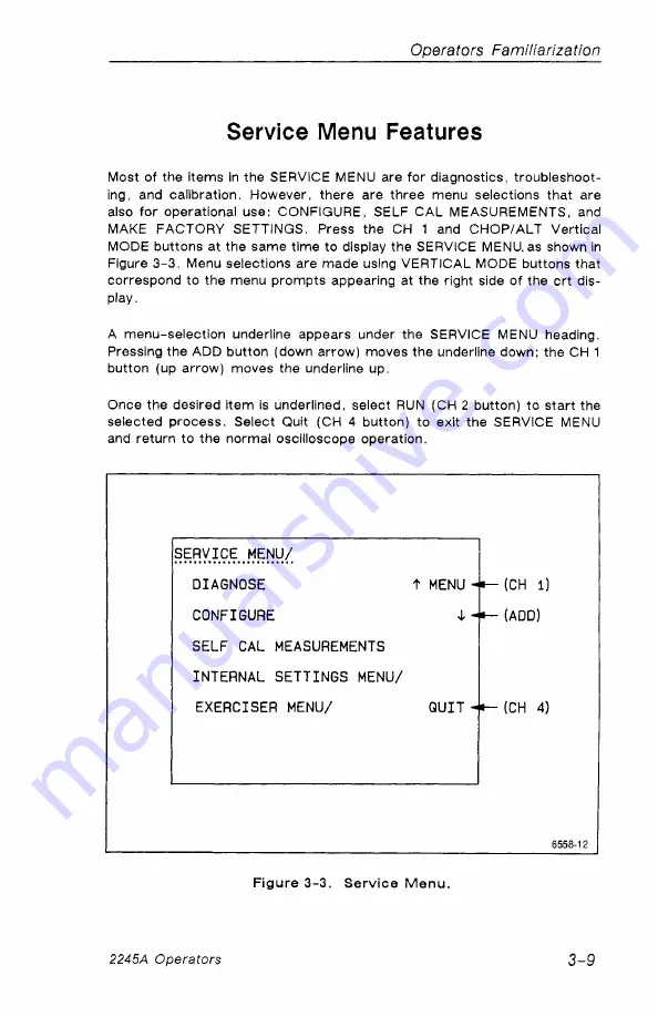 Tektronix 2245A Operator'S Manual Download Page 57