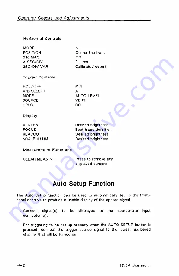 Tektronix 2245A Operator'S Manual Download Page 64