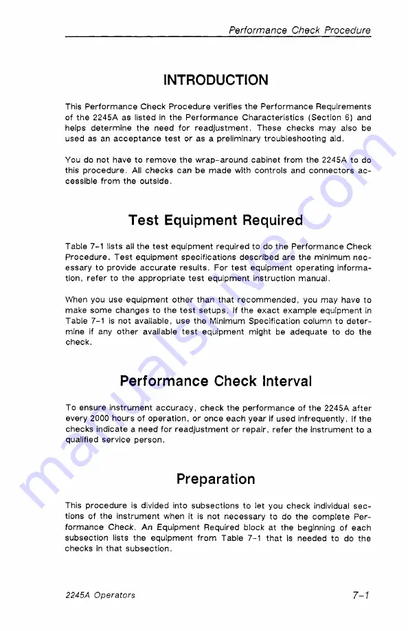 Tektronix 2245A Operator'S Manual Download Page 111