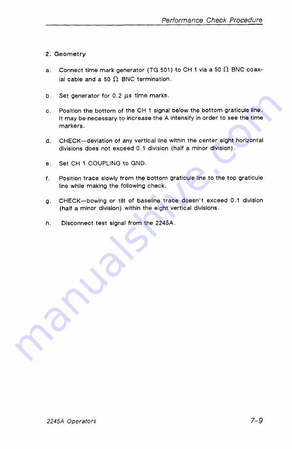 Tektronix 2245A Operator'S Manual Download Page 119