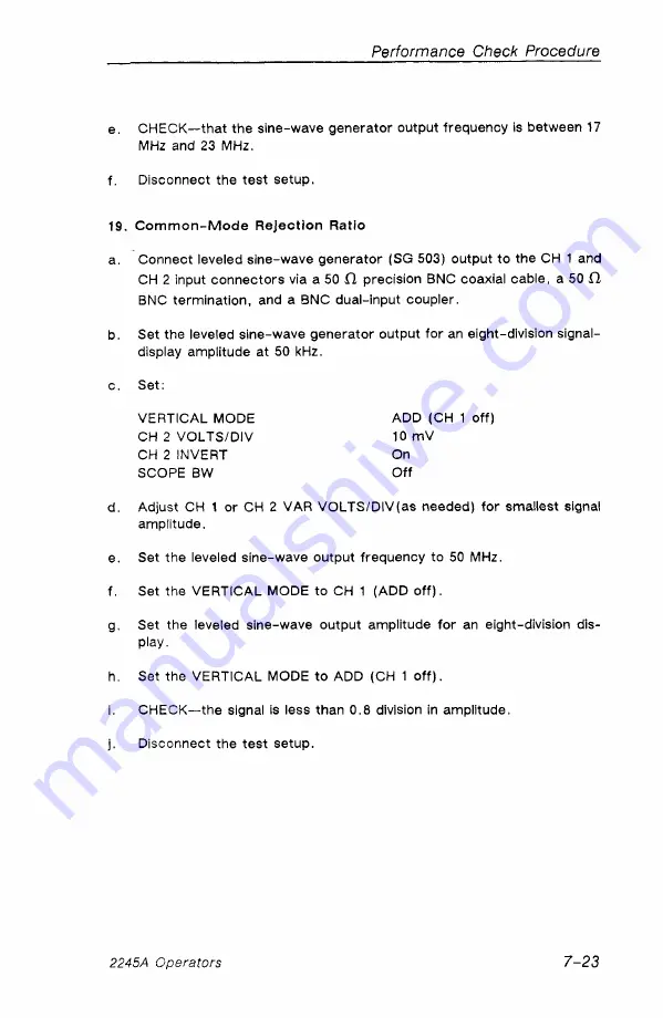 Tektronix 2245A Operator'S Manual Download Page 133