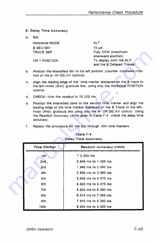 Tektronix 2245A Operator'S Manual Download Page 153