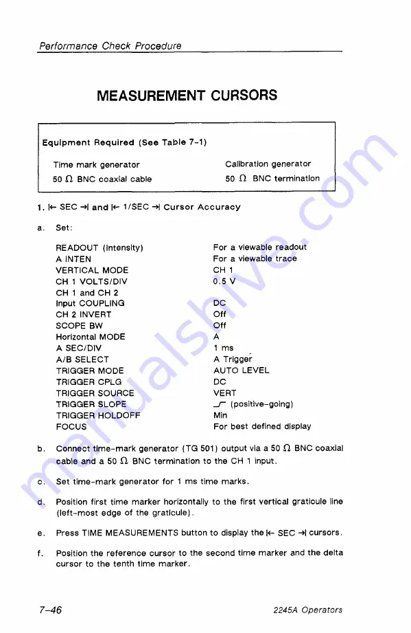 Tektronix 2245A Скачать руководство пользователя страница 156