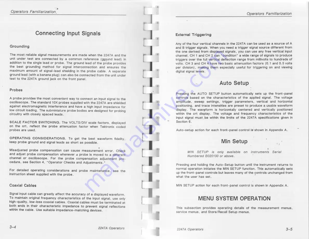 Tektronix 2247A Скачать руководство пользователя страница 31