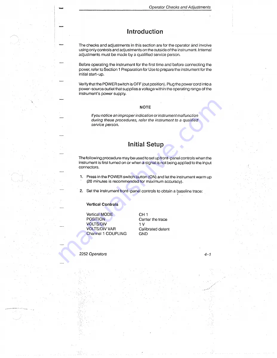 Tektronix 2252 Operator'S Manual Download Page 109