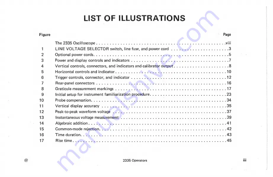 Tektronix 2335 Instruction Manual Download Page 6