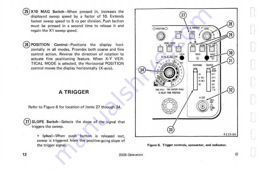 Tektronix 2335 Скачать руководство пользователя страница 24