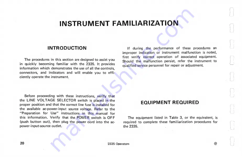 Tektronix 2335 Instruction Manual Download Page 33