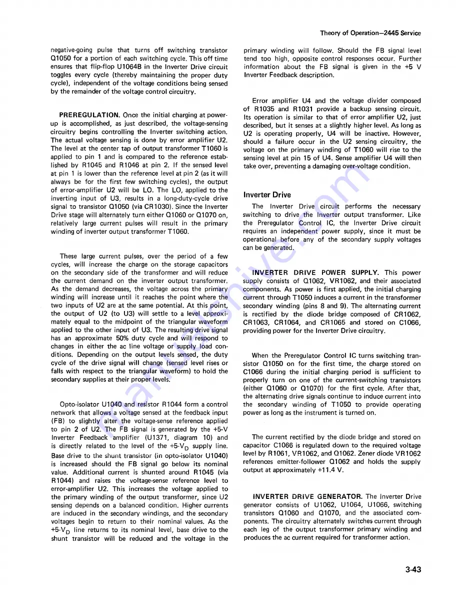 Tektronix 2445 Instruction Manual Download Page 85