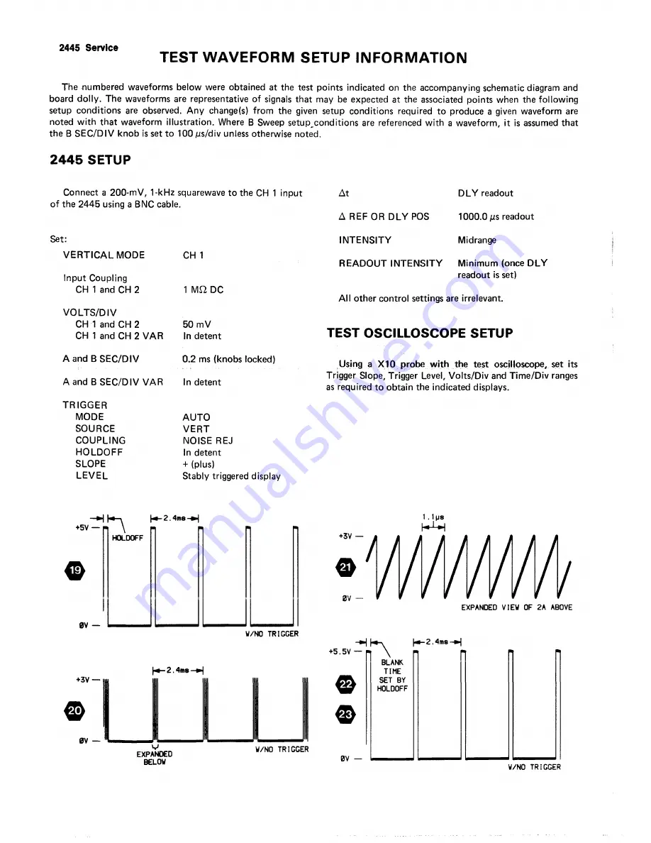 Tektronix 2445 Instruction Manual Download Page 240