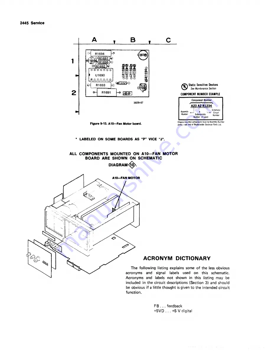 Tektronix 2445 Instruction Manual Download Page 280