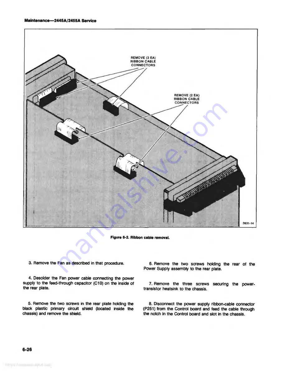 Tektronix 2445A Service Manual Download Page 170