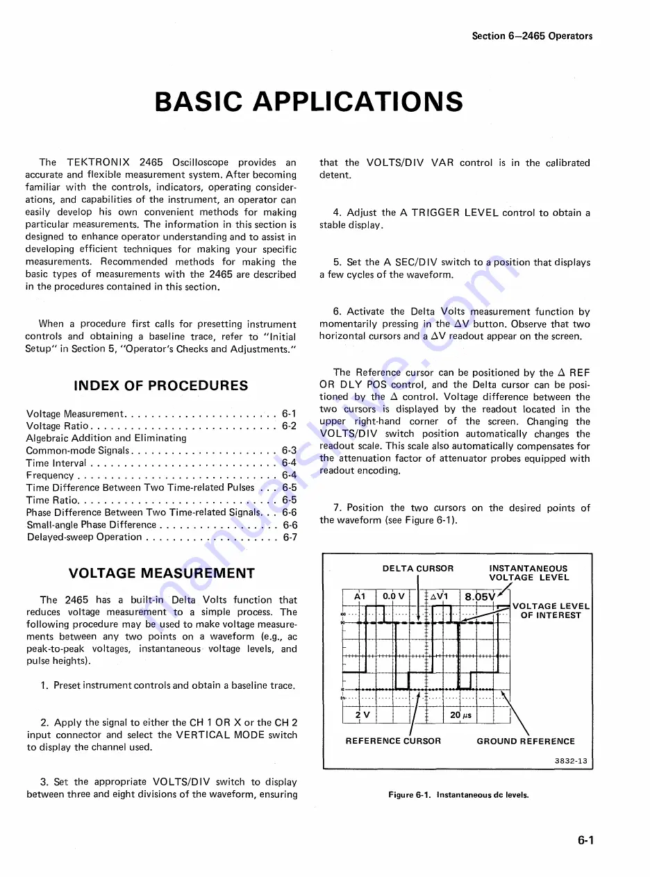 Tektronix 2465 Instruction Manual Download Page 41