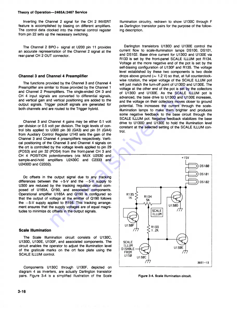 Tektronix 2465A Скачать руководство пользователя страница 51