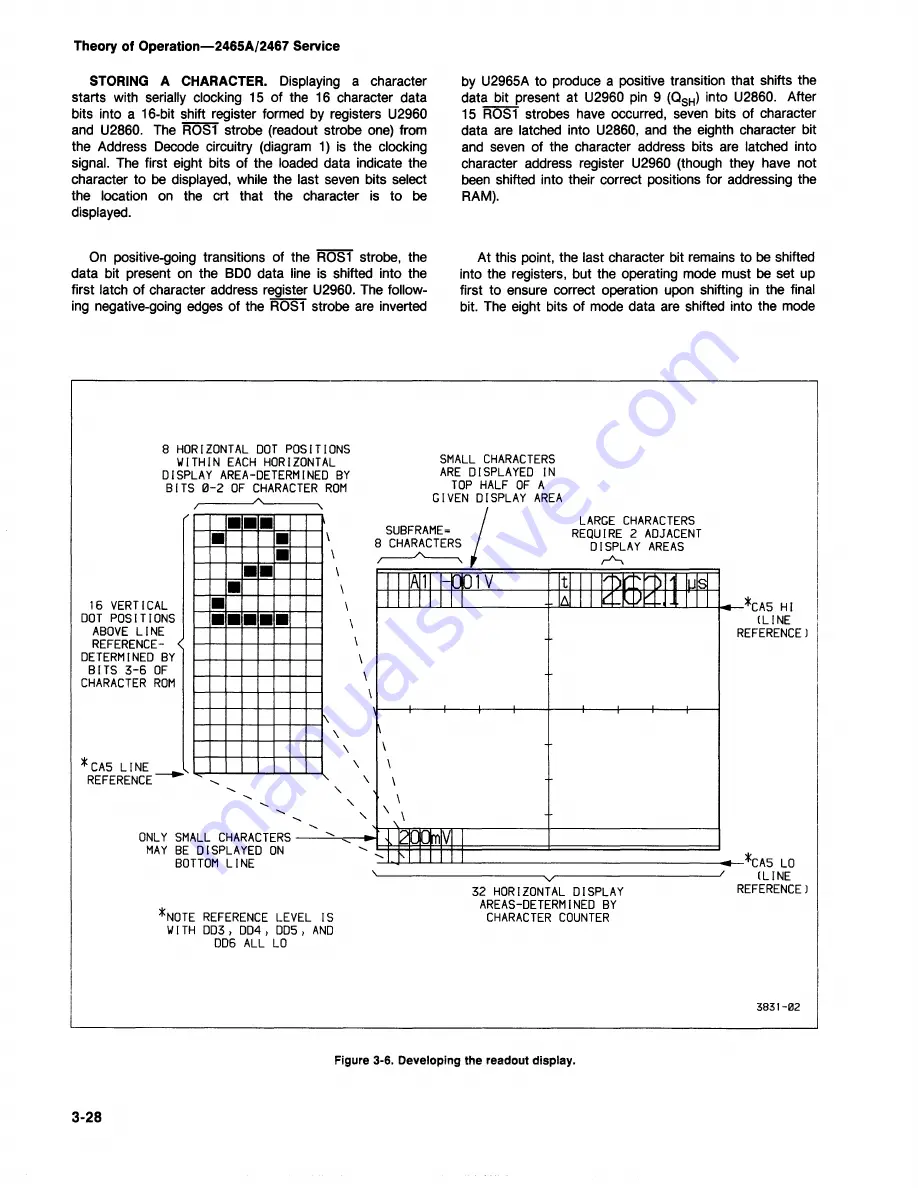 Tektronix 2465A Service Manual Download Page 63